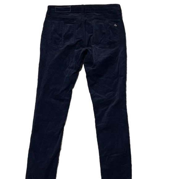 Rag & Bone Velvet Navy Blue Jean Legging - Picture 2 of 9